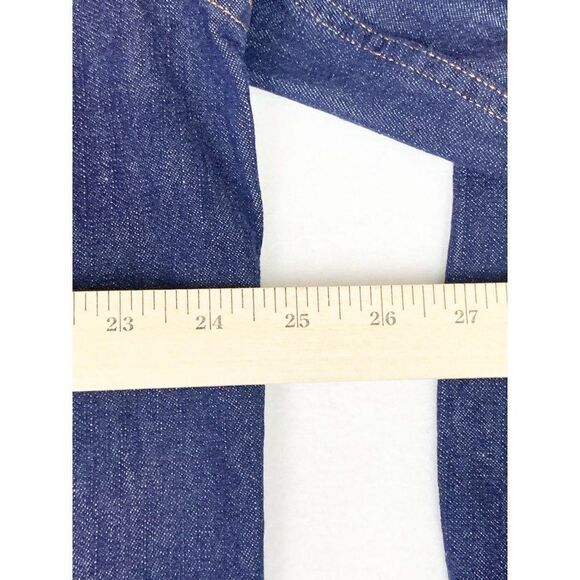 Vintage Tommy Hilfiger Jeans Shirt Large Blue Denim Corduroy Color Block - Picture 6 of 7